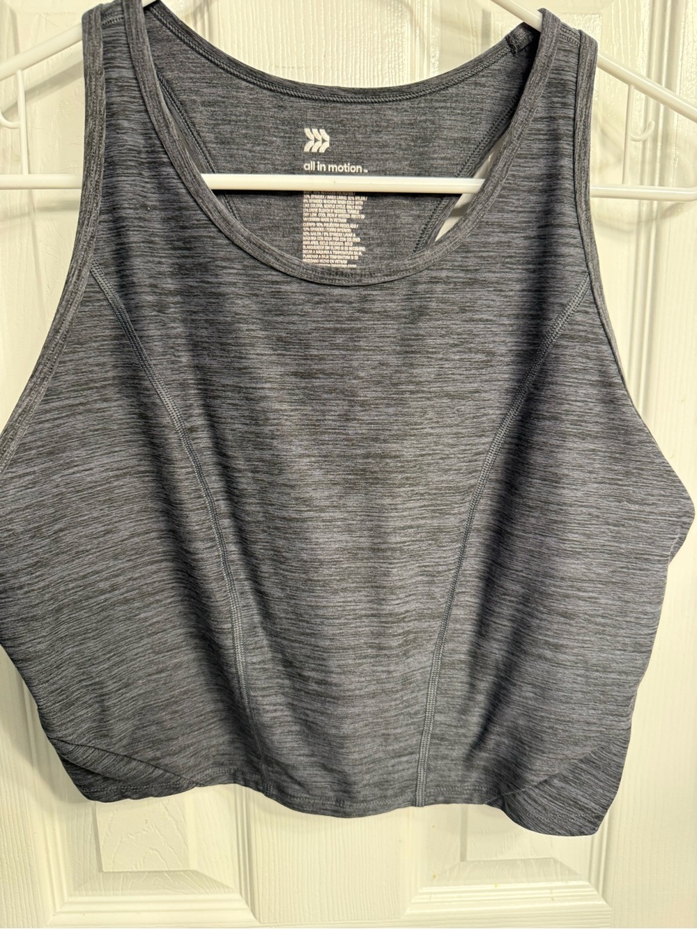 all in motion Heathered Charcoal Athletic Tank